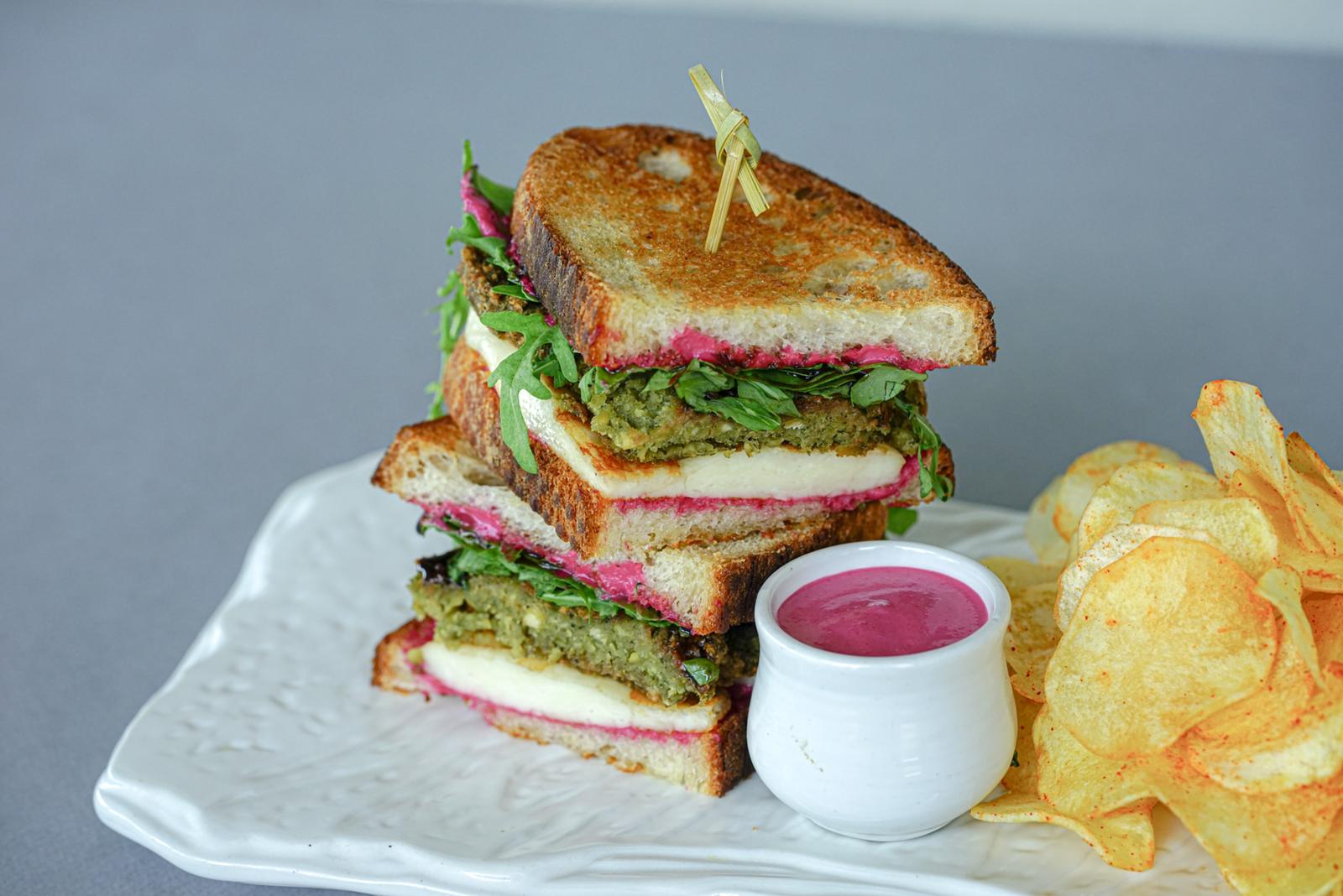 Halloumi Club Sandwich